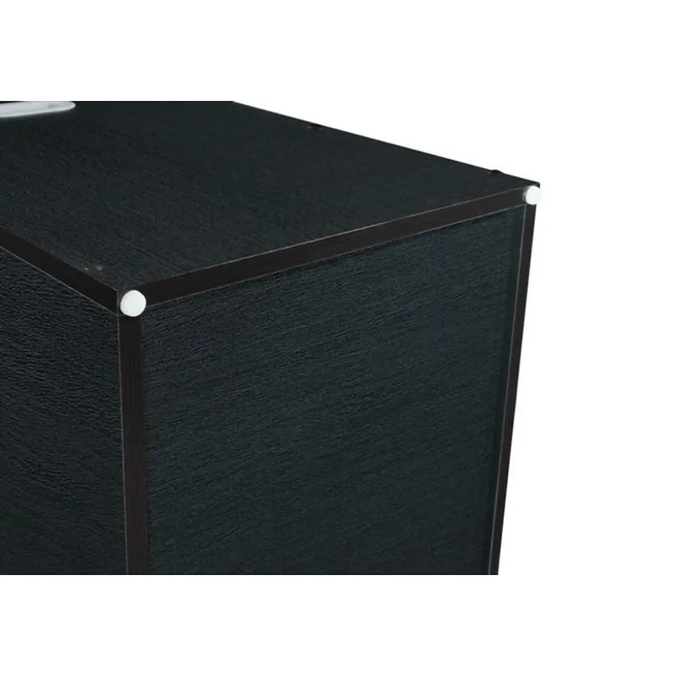 AdirOffice Vertical File Cabinet, 22.24"H x 15.55"W x 15.55"D, Black (ADI627-WBLK)