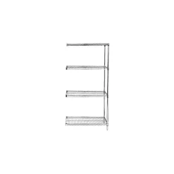 Adjustable Open Wire Shelving Add-On Units, 48" x 24" x 74"