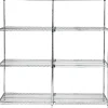 Adjustable Open Wire Shelving Add-On Units, 60" x 24" x 74"