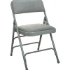Advantage Gray Padded Folding Chairs, 4/Pack (DPI903F-GG-4)