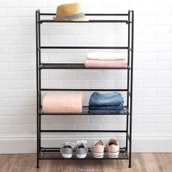 Advantus FlipShelf 4-Shelf Metal Unit, 26.5