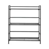Advantus FlipShelf 3-Shelf Steel Rack, 30.5" x 26.75" x 12", Black (38703)