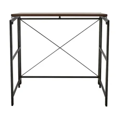 Advantus Flipshelf 32"W Computer Desk, Wood Grain/Black (39338)