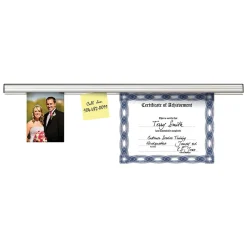 Advantus Grip-a-Strip Display Rail, 9 Inch, Satin, Medium Size, Pack of 2 (AVT1500-2)