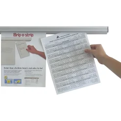 Advantus Grip-A-Strip Display Rail, 96”L x 1.5”H (2015)