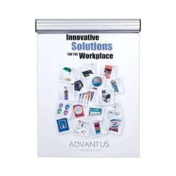 Advantus Grip-A-Strip Display Rail, 9”L x 1.5”H, Satin Alumin Finish (1500)