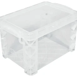 Advantus Plastic Index Card Storage Box, 500-Card Capacity, Clear (40305)