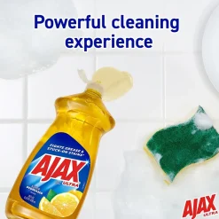 Ajax Liquid Dish Soap Lemon, 28 oz., 9/Carton (144673CT)