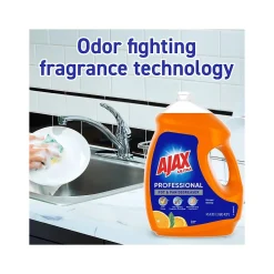 Ajax Ultra Professional Antibacterial Pot & Pan Dish Soap, Orange Scent, 145 fl. oz. (1.13 gal.), 4/Pack (61034313CT)