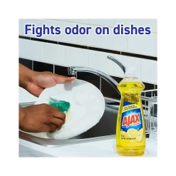 Ajax Ultra Super Degreaser Dish Soap, Lemon, 52 fl. oz., 6/Carton (149861CT)