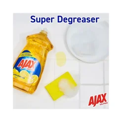 Ajax Ultra Super Degreaser Dish Soap, Lemon, 52 fl. oz., 6/Carton (149861CT)