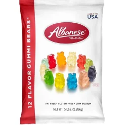 Albanese Fruity 12 Flavor Gummi Bears, 80 oz, 12 (ACG51200)