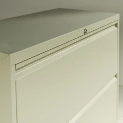 Alera 2-Drawer Mobile Lateral File Cabinet, Letter/Legal Size, Lockable, 28.375"H x 36"W x 19.25"D, Light Gray (ALELF3629LG)