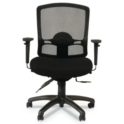 Alera Etros Series Mesh Back Fabric Computer and Desk Chair, Black (ALEET4017)