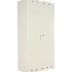 Alera Fixed Shelf Storage Cabinet, Putty, 4-Shelf, 36"W x 18"D x 72"H (ALECM7218PY)