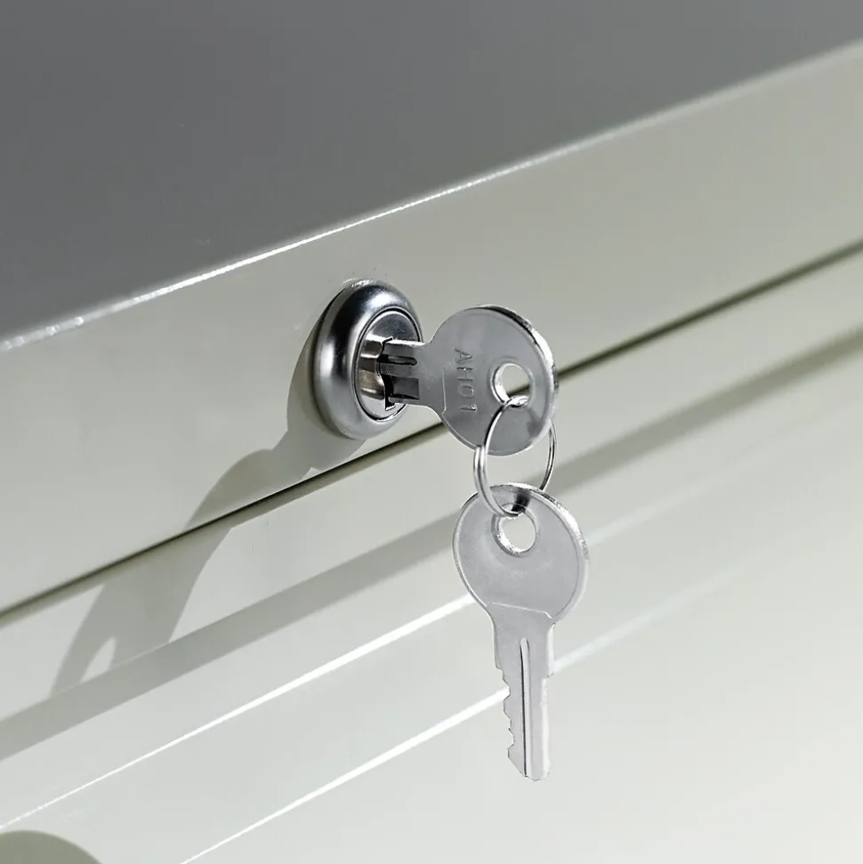 Alera® Four-Drawer Lateral File Cabinet, 36w x 18d x 52 1/2h, Light Gray (ALELF3654LG)