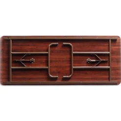 Alera® Melamine Folding Table in Walnut Woodgrain, 72Wx30"D
