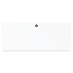 Alera Modern Teacher Series 60"W Pedestal Desk, White/Silver (MSD6024WH)