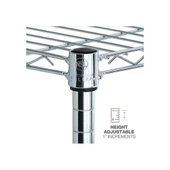 Alera 6-Shelf Commercial Wire Shelving Kit, 72