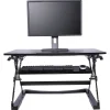 Alera® Sit-Stand Lifting Workstation, Medium, Black