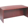 Alera™ Valencia Series Executive Suites in Medium Cherry, Bow Front Desk Shell