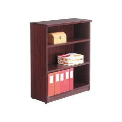 Alera Valencia Series 3-Shelf 48"H Bookcase Storage System, Mahogany (VA634432MY)