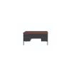 Alera 60"W Double Pedestal Desk, Mocha/Black (ALEHSD6030BM)