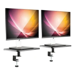 Allsop Ascend Adjustable Stands, Gray, 2/Pack (32457)