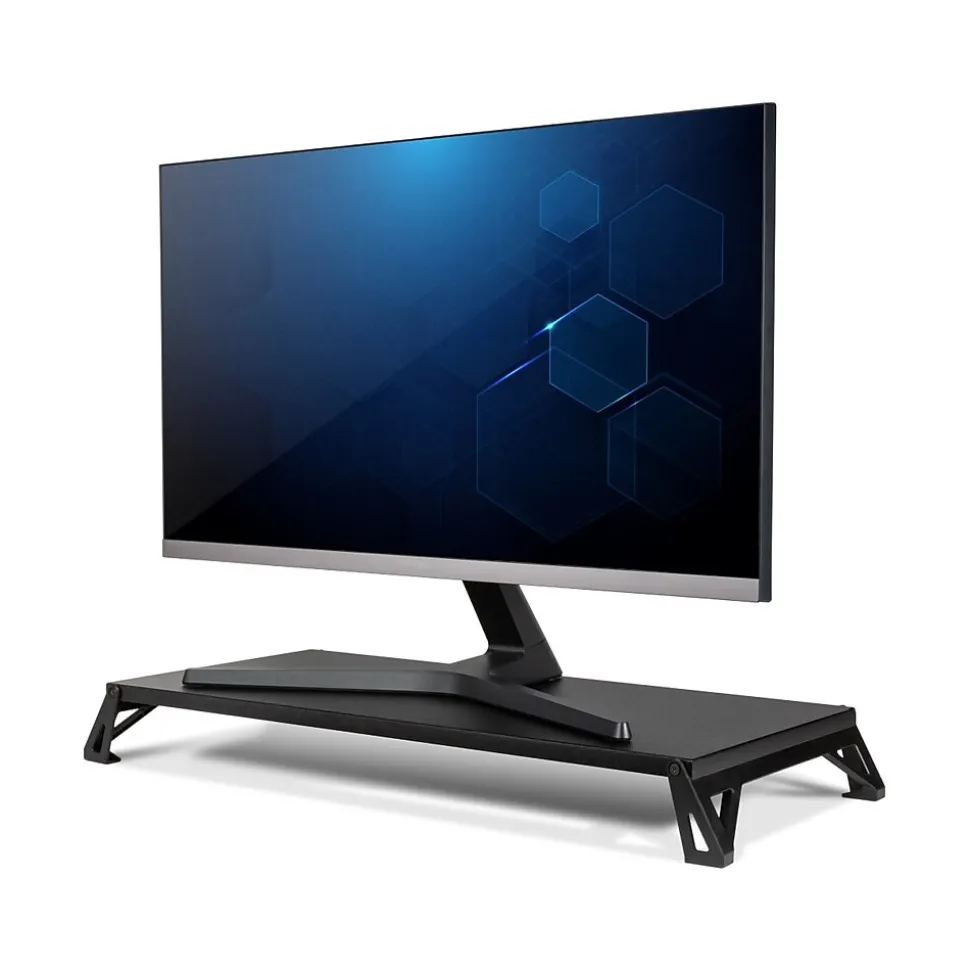 Allsop Lo Riser Adjustable Stands, Up to 32" Monitor, Black (32511)