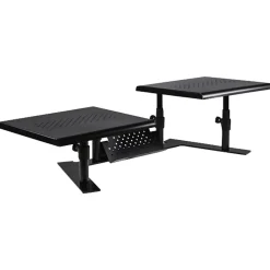 Allsop Metal Art ErgoTwin Dual Monitor Stand, Holds Up to 24" Monitors, Black (ALS31883)