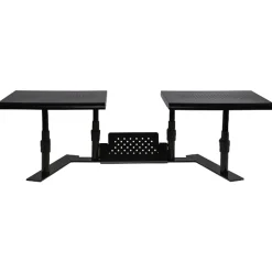 Allsop Metal Art ErgoTwin Dual Monitor Stand, Holds Up to 24