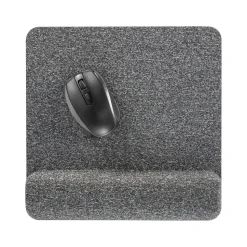 Allsop Premium Plush Foam Non-Skid Mouse Pad with Wrist Rest, Gray (32311)