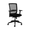 Allsteel Quip Ergonomic Mesh Back Swivel Task Chair, Black/Carbon (STNOBLK)