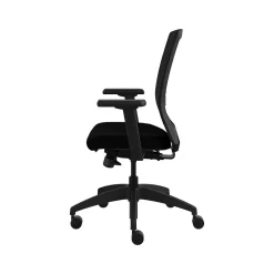 Allsteel Quip Ergonomic Mesh Back Swivel Task Chair, Black/Carbon (STNOBLK)