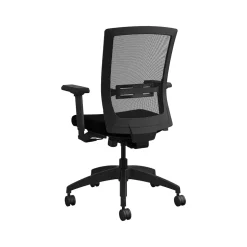 Allsteel Quip Ergonomic Mesh Back Swivel Task Chair, Black/Carbon (STNOBLK)