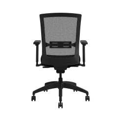 Allsteel Quip Ergonomic Mesh Back Swivel Task Chair, Black/Carbon (STNOBLK)