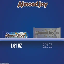 Almond Joy Coconut & Almond Milk Chocolate Candy Bars, 1.61 oz., 36/Box (HEC00320)