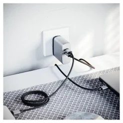 Alogic 2 Port 6W GaN Charger + USB-C Cable (WCG2X68SGR-US)