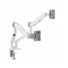 ALOGIC Glide Adjustable Dual Arms, Up to 35" Monitor, White (C32GMA2)