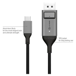 Alogic USB-C (M) to DisplayPort (M) Cable 2m (ULCDP02-SGR)
