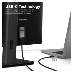 Alogic USB-C (M) to DisplayPort (M) Cable 2m (ULCDP02-SGR)