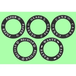 Alpine Industries Cardboard Trash & Recycling Bin Combo, 84 Gallon, Black (471-03-BLK)