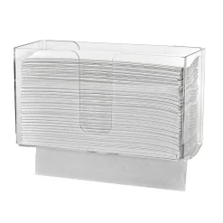 Alpine Industries Centerpull Paper Towel Dispenser, Clear, 2/Pack (432-CLR-2PK)