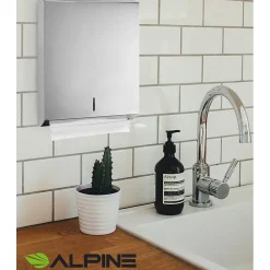 Alpine Industries Centerpull Paper Towel Dispenser, Stainless Steel, 2/Pack (480-2PK)