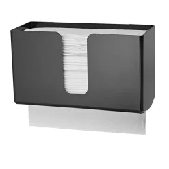 Alpine Industries Centerpull Paper Towel Dispenser, Black, 2/Pack (432-BLK-2PK)