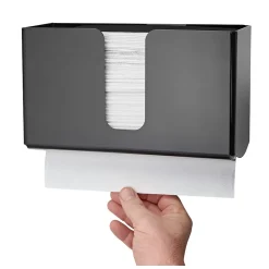 Alpine Industries Centerpull Paper Towel Dispenser, Black, 2/Pack (432-BLK-2PK)