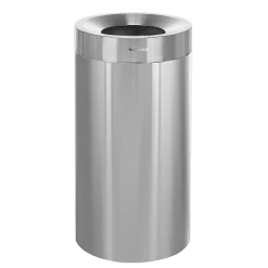 Alpine Industries Commercial Indoor Trash Can, 27 Gallon, Stainless Steel (475-27)