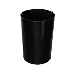 Alpine Industries Metal Commercial Outdoor Recycling Receptacle, 38-Gallon, Black/Blue (479-38-BLU)