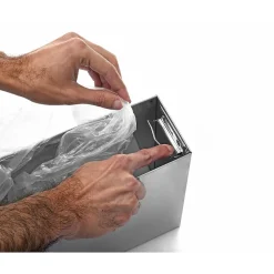 Alpine Industries Metal Indoor Trash Can, 12 Gallon, Stainless Steel (493)