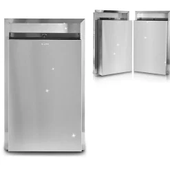 Alpine Industries Metal Indoor Trash Can, 12 Gallon, Stainless Steel (493)